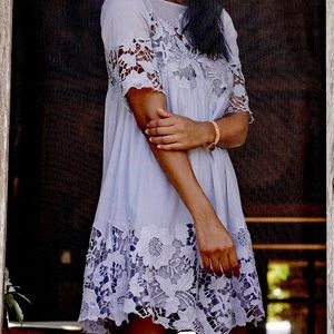 Lavender Lace Magnolia Anthropologie Dress